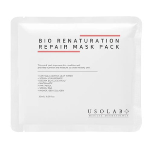 Маска для глибокої зволоження та регенерації USOLAB Bio Renaturation Repair Mask, 1 шт 8809801695635 фото