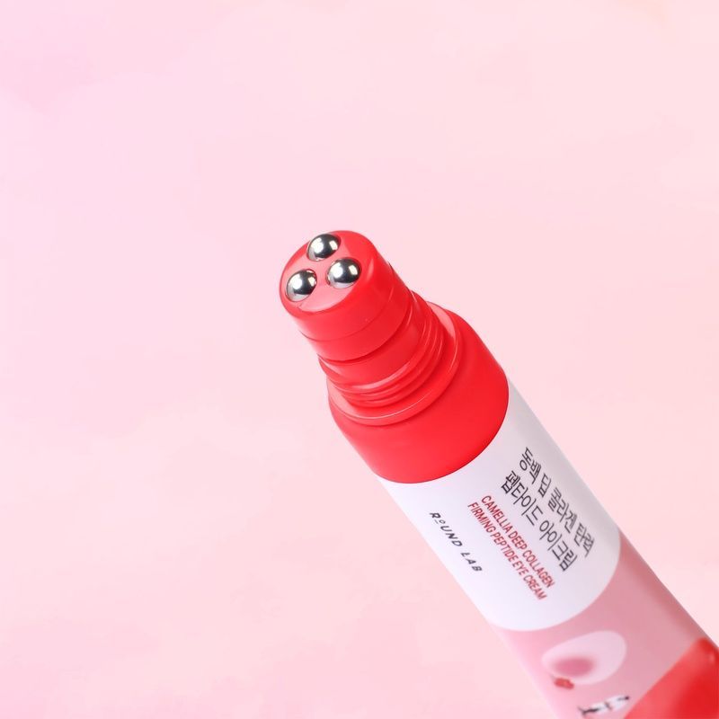 Крем для пружності шкіри навколо очей ROUND LAB Camellia Deep Collagen Firming Peptide Eye Cream, 30 мл 8809962544162 фото