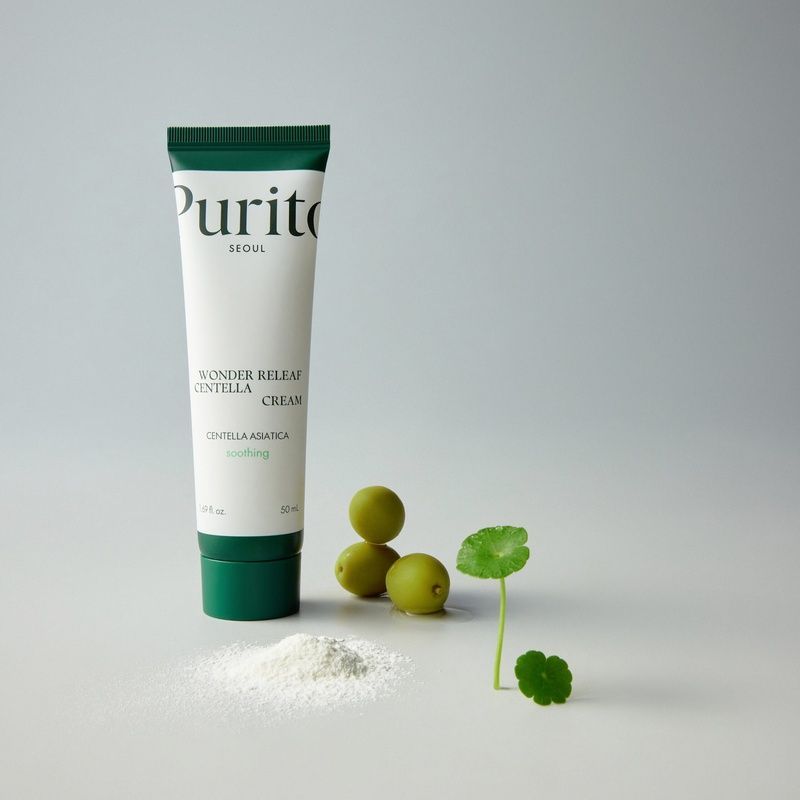 Заспокійливий крем з центеллою Purito Seoul Wonder Releaf Centella Cream, 50 мл 8809563102464 фото
