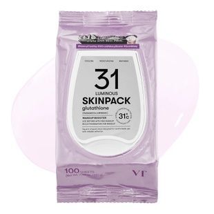 Освітлюючі маски-пади з глутатіоном VT Cosmetics Skin Pack Luminous, 100 шт 8803463010430 фото