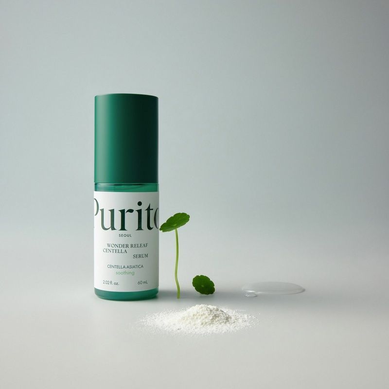 Заспокійлива сироватка з центеллою та ніацинамідом Purito Seoul Wonder Releaf Centella Serum, 60 мл 8809563100149 фото