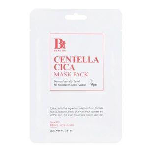Маска з центелою азіатською Benton Goodbye Redness Centella Mask Pack, 1шт 8809566990310 фото