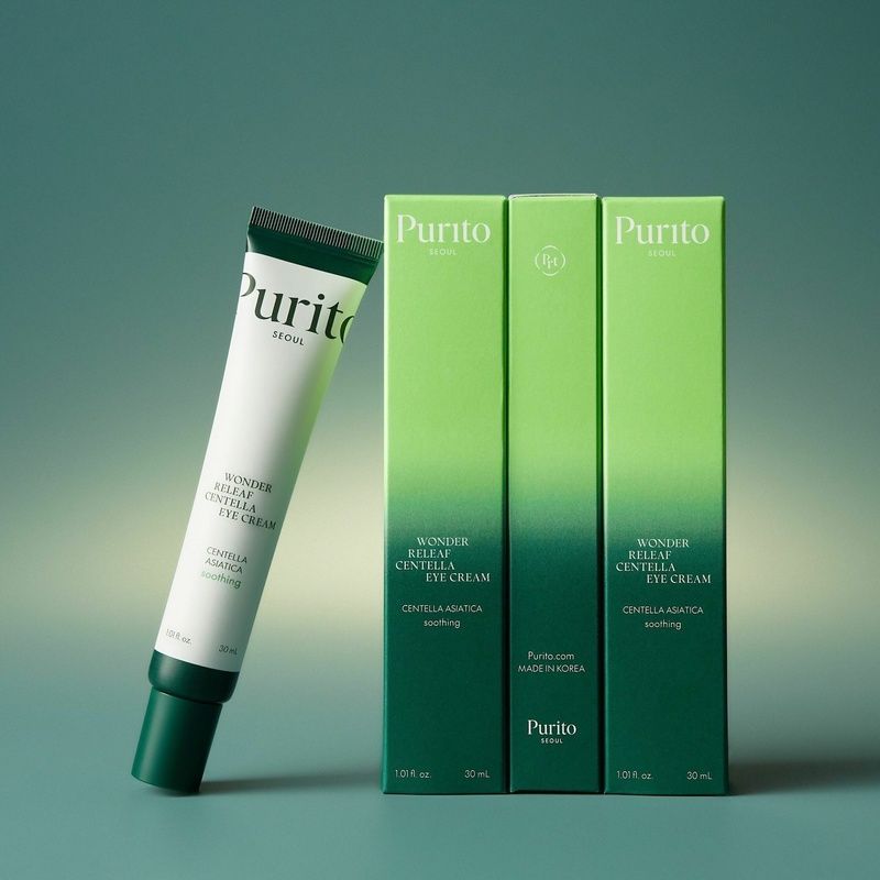 Крем для повік з центеллою та пептидами Purito Seoul Wonder Releaf Centella Eye Cream, 30 мл 8809563100156 фото