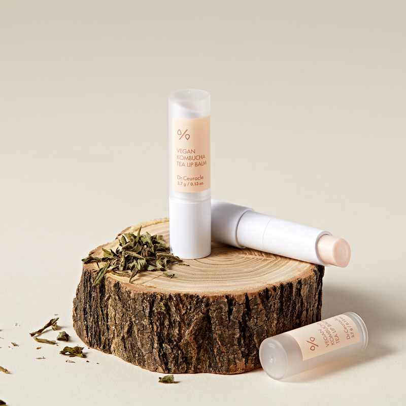 Зволожуючий бальзам для губ з екстрактом комбучі Dr.Ceuracle Vegan Kombucha Tea Lip Balm, 3.7 г 8806133615201 фото