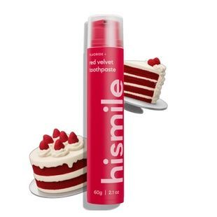 Зубна паста зі смаком червоного оксамиту hismile Red Velvet Toothpaste, 60 г 93571074 фото