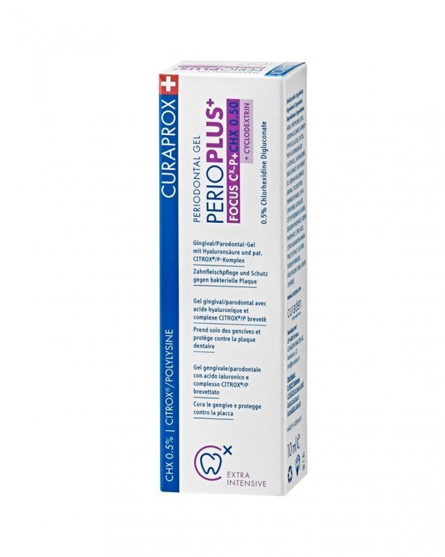 Гель Curaprox PerioPlus+ Focus CHX 0,5%, 10 мл 098767543 фото