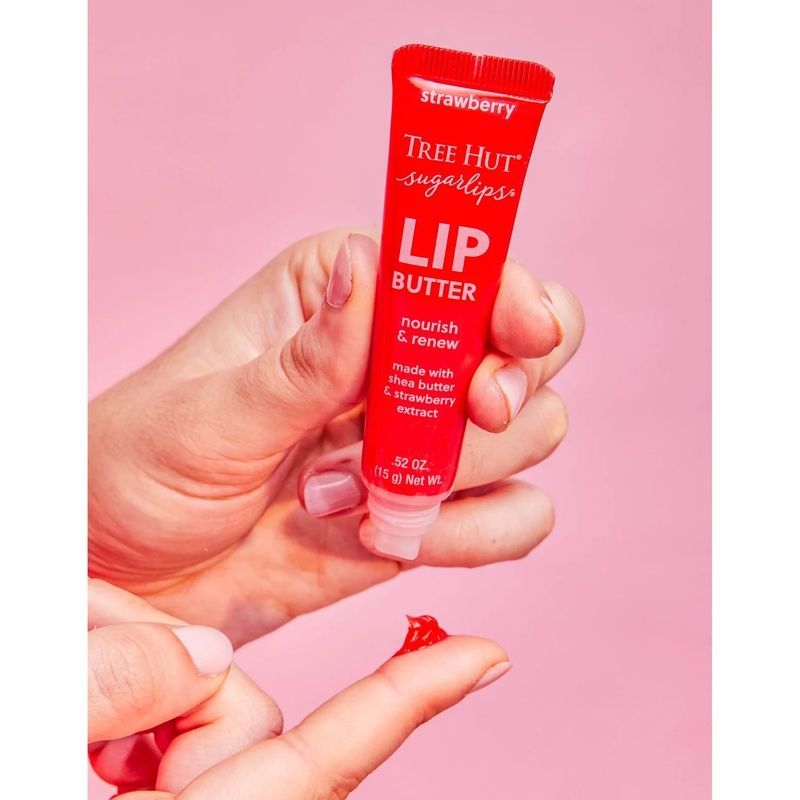 Баттер для губ Tree Hut Strawberry Sugarlips Lip Butter, 15 г 075371021237 фото