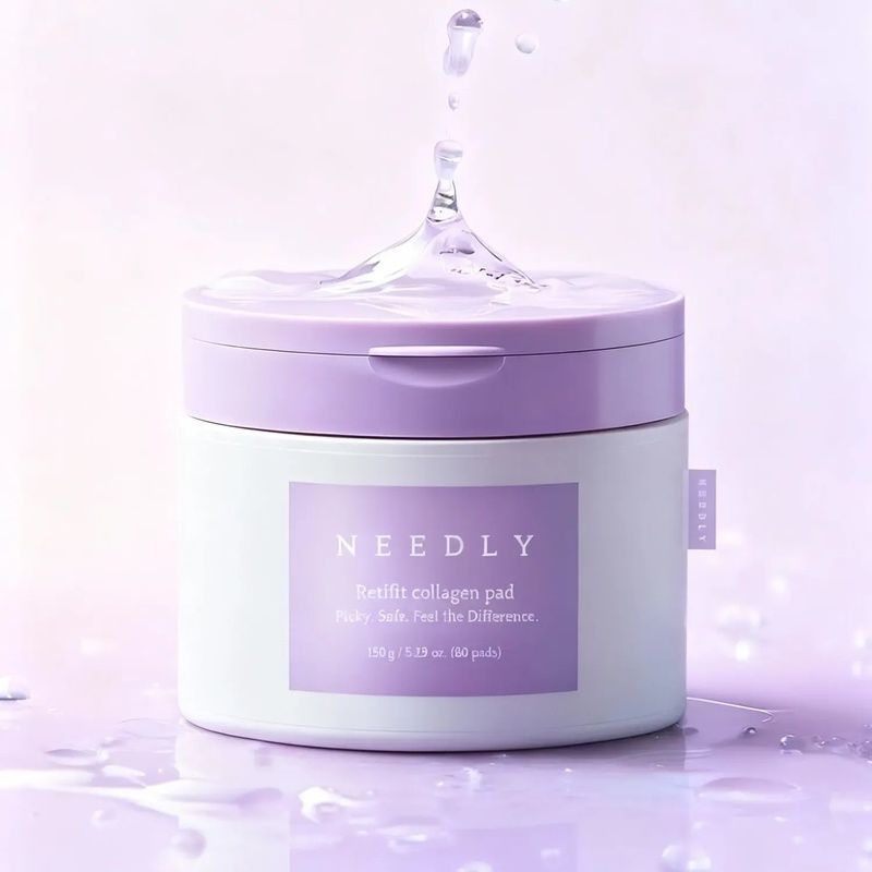 Тонер-педи з колагеном для зволоження та пружності Needly Retifit Collagen Pad, 80 шт 8809455424155 фото