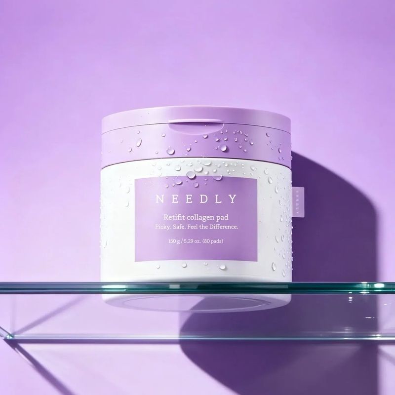 Тонер-педи з колагеном для зволоження та пружності Needly Retifit Collagen Pad, 80 шт 8809455424155 фото