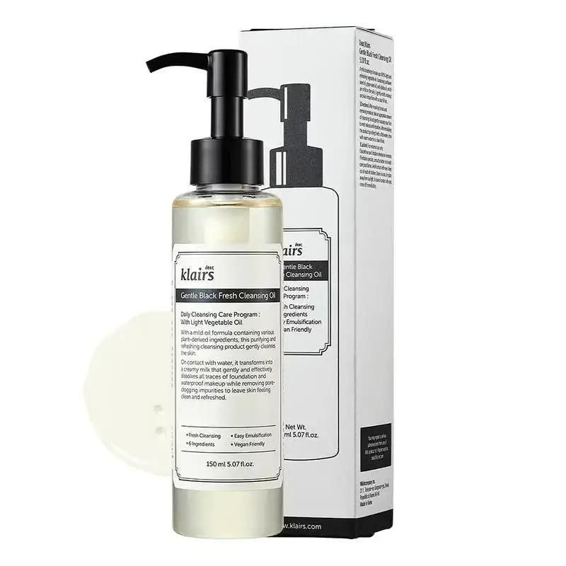 Гідрофільна олія для делікатного очищення DEAR, KLAIRS Gentle Black Fresh Cleansing Oil, 150 мл 564535445 фото
