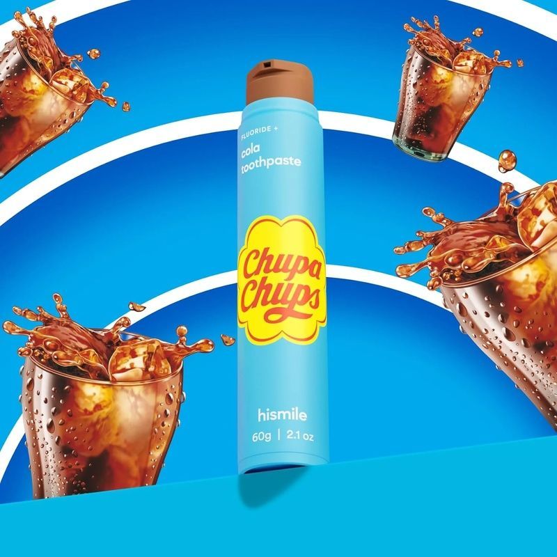 Зубна паста зі смаком кока коли hismile Chupa Chups Cola Toothpaste, 60 г 93573047 фото