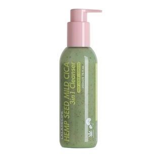 Пінка для вмивання з центеллою та насінням коноплі LALARECIPE Hemp Seed Mild Cica 3in1 Cleanser, 200 мл 8809844730874 фото