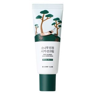 Сонцезахисний крем з екстрактом голок сосни ROUND LAB Pine Calming Cica Sunscreen, 40 мл 8809962542403 фото