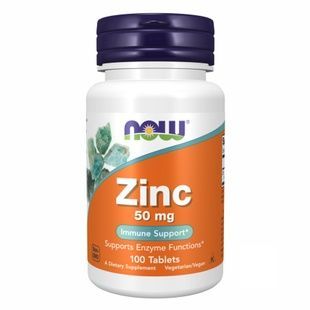 Цинк NOW Zinc Gluconate 50mg таблетки, 100 шт 733739015204 фото