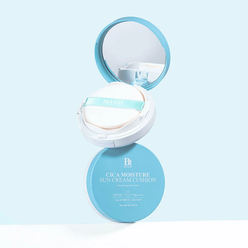 Сонцезахисний кушон з центелою Benton Cica Moisture Sun Cream Cushion SPF50/PA++++, 15 г 8809566993076 фото