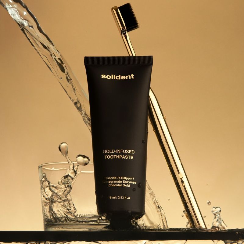Зубна паста з колоїдним золотом Solident Gold-Infused Toothpaste, 75 мл 4823109704695 фото