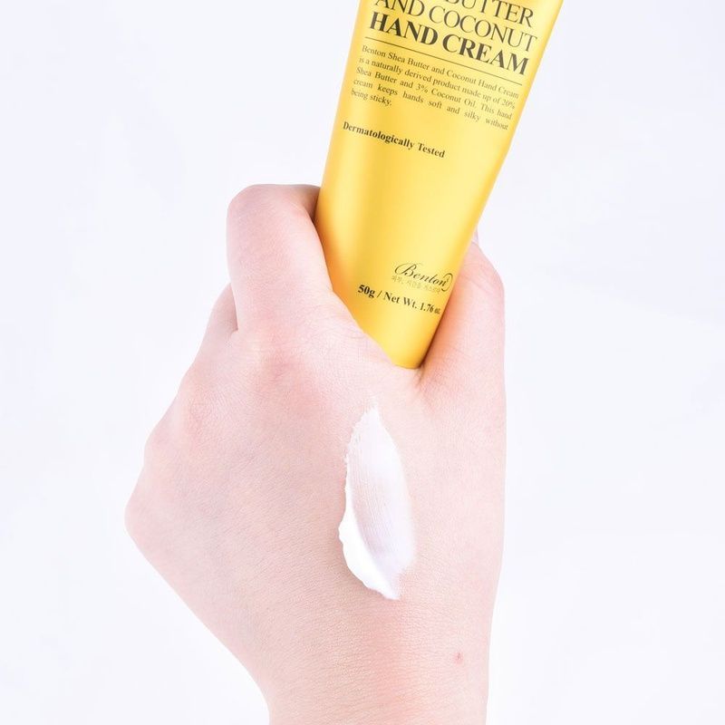 Крем для рук з маслом ши та кокосом Benton Shea Butter and Coconut Hand Cream, 50 мл 8809540510213 фото
