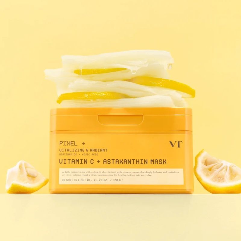 Набір тканинних масок з вітаміном С та астаксантином VT Cosmetics Vitamin C Astaxanthin Mask, 30 шт 8803463017927 фото