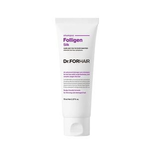 Шампунь для сухого та пошкодженого волосся Dr.FORHAIR Folligen Silk Shampoo, 70 мл 8809485532837 фото