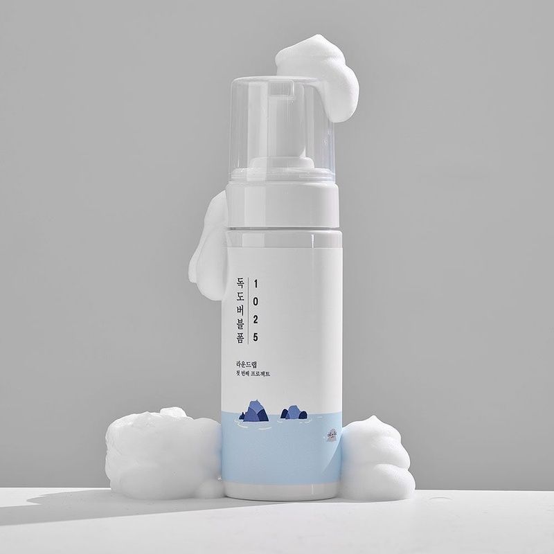 Очищуюча пінка для проблемної шкіри ROUND LAB 1025 Dokdo Bubble foam, 150 мл 8809738599044 фото