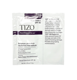 Крем денний поживний без відтінку TiZO Photoceutical Skincare AM Replenish Non-Tinted SPF 40, 1.5 г SF126 фото