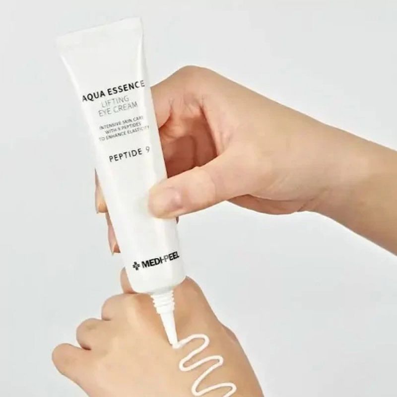 Ліфтинг крем для шкіри навколо очей з пептидами Medi-Peel Peptide9 Aqua Essence Lifting Eye Cream, 40 мл 8809409341422 фото