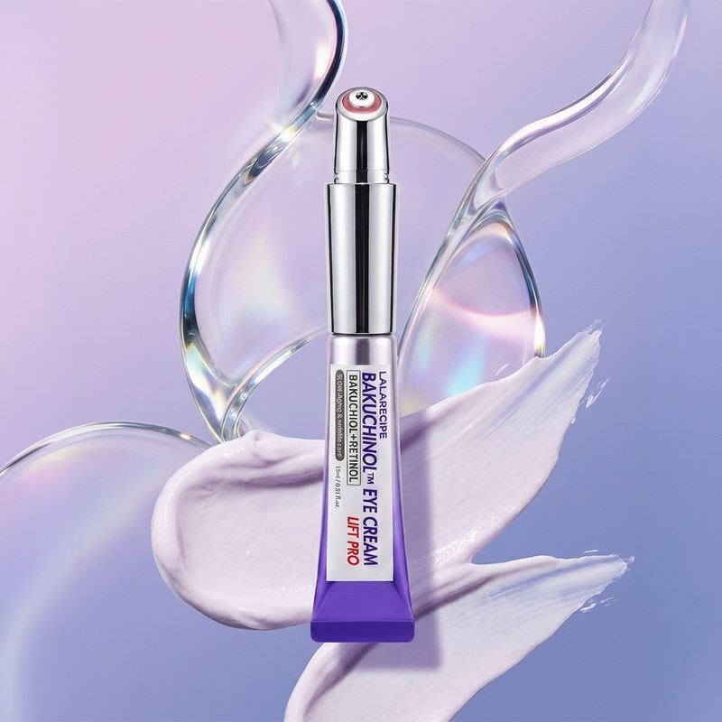 Ліфтинг-крем для зони навколо очей з EMS-аплікатором LALARECIPE Bakuchinol&trade; Eye Cream Lift Pro, 15 мл 8809675776881 фото