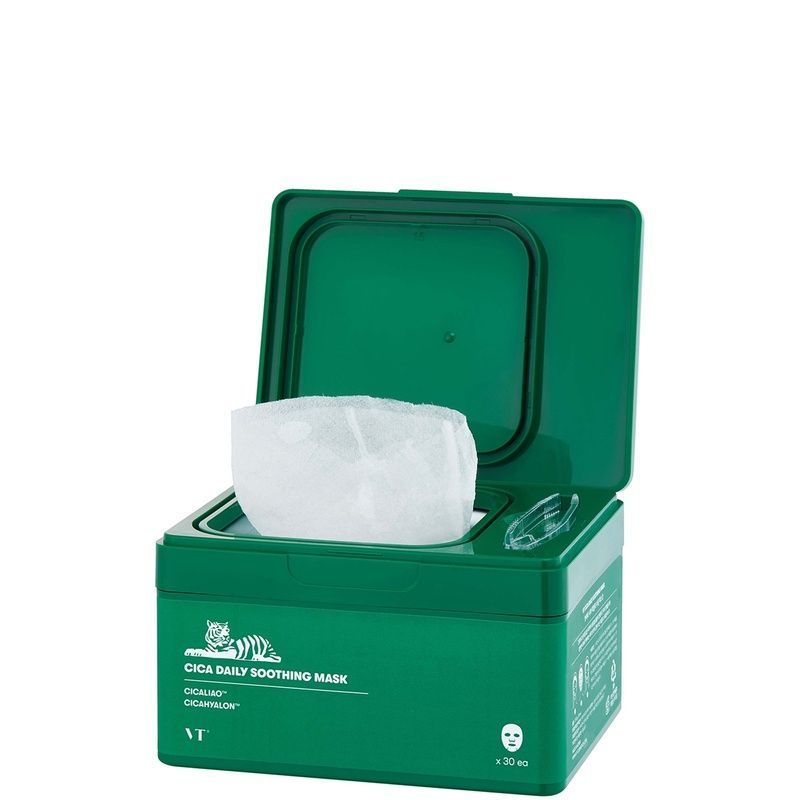 Набір щоденних заспокійливихт масок з центелою VT Cosmetics Cica Daily Soothing Mask, 30 шт 8809559627490 фото