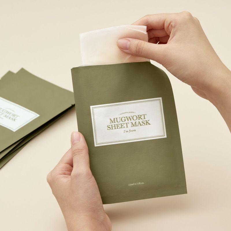 Заспокійлива тканинна маска з екстрактом полину I&rsquo;m from Mugwort Sheet Mask, 23 мл*5 шт 8809525932795 фото