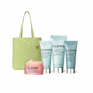 Стильний шопер з 4-ма продуктами бестселерами у тревел розмірі ELEMIS Shrimps Glow Discovery Kit 87782 фото
