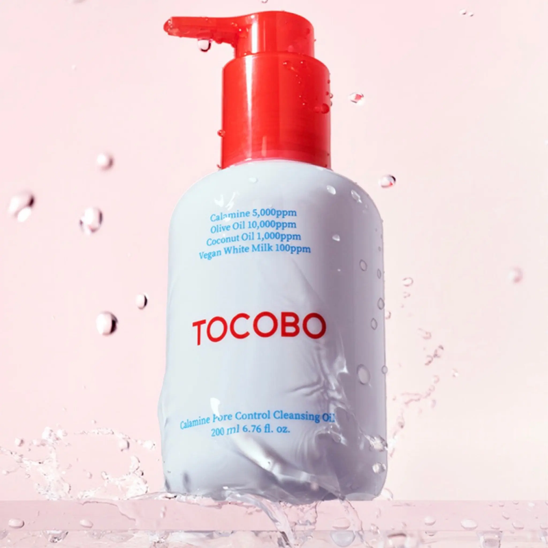 Гідрофільна олія з каламіном для очищення пор TOCOBО Calamine pore Control Cleansing Oil, 200 мл 8809835060348 фото