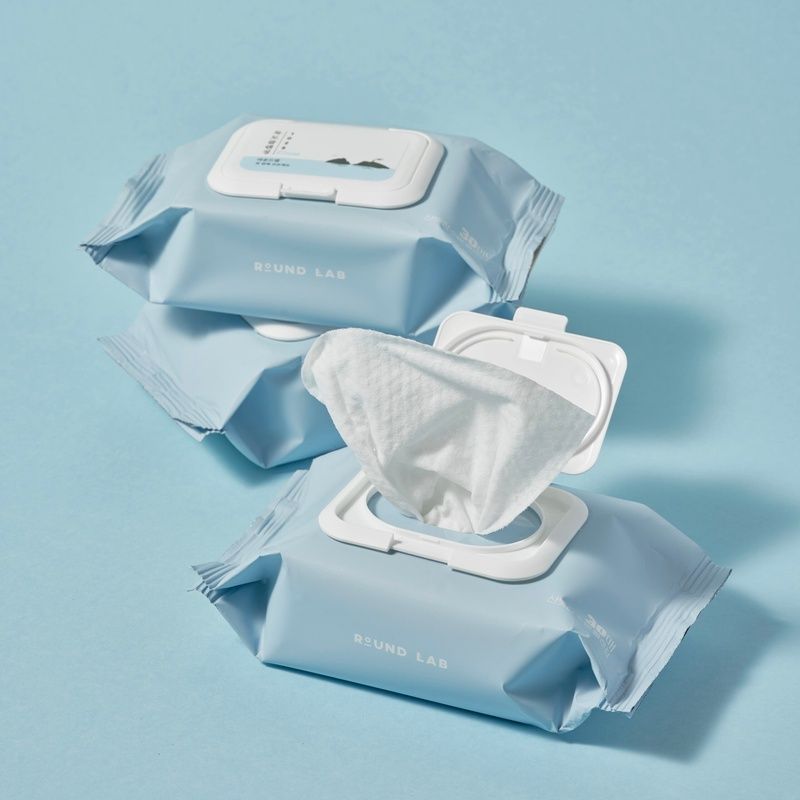 Очищувальні серветки для зняття макіяжу та СПФ Round Lab 1025 Dokdo Cleansing Tissue, 30 шт 8809738321805 фото