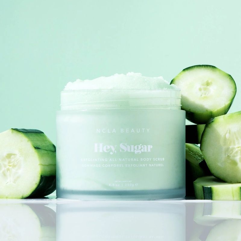 Скраб для тіла &laquo;Огірок&raquo; NCLA Beauty Hey, Sugar Body Scrub - Cucumber Короткий термін, 250 г 672975631895 фото