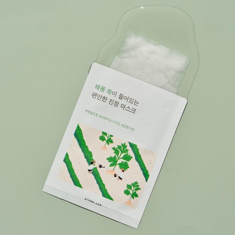 Заспокійлива маска ROUND LAB Mugwort Calming Mask Sheet, 25 мл 8809624723102 фото