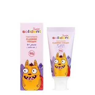 Дитяча зубна паста Solident Junior з фтором 1450 ppm / ягідний мікс, 50 мл 4823109704855 фото