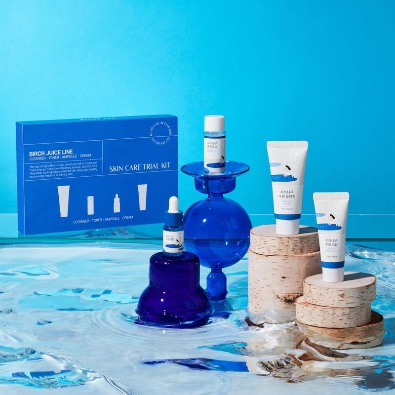 Набір мініверсій засобів з березовим соком ROUND LAB Birch Juice Trial Kit 8809962540287 фото