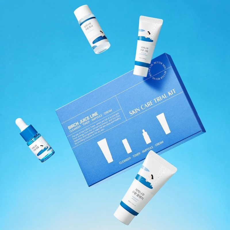 Набір мініверсій засобів з березовим соком ROUND LAB Birch Juice Trial Kit 8809962540287 фото