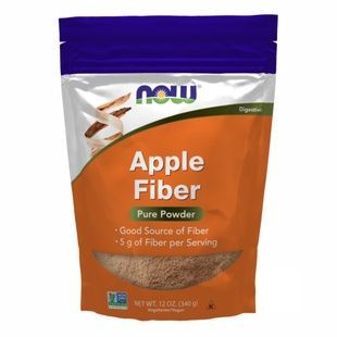 Яблучна клітковина NOW Apple Fiber порошок, 340 г 733739059086 фото