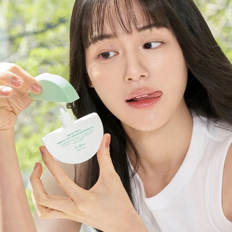Сонцезахисний крем з зеленим чаєм Dr.Althea Green Tea Fresh Sunscreen, 45 мл 8809447255989 фото